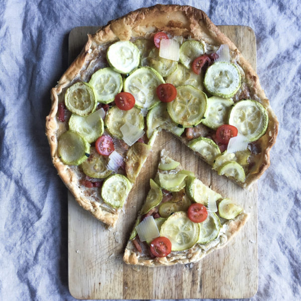 Tarte courgette saint Moret Fourneaux Et Fourchettes