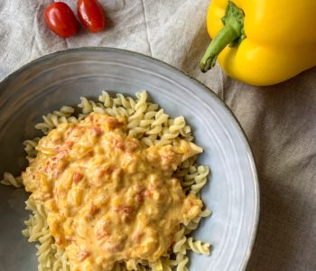 Pate sauce poivron et tomates