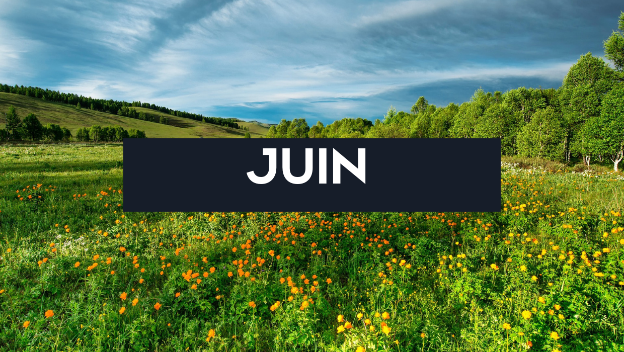 Fruits, légumes et recette du mois de Juin