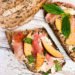 Tartines jambon nectarine