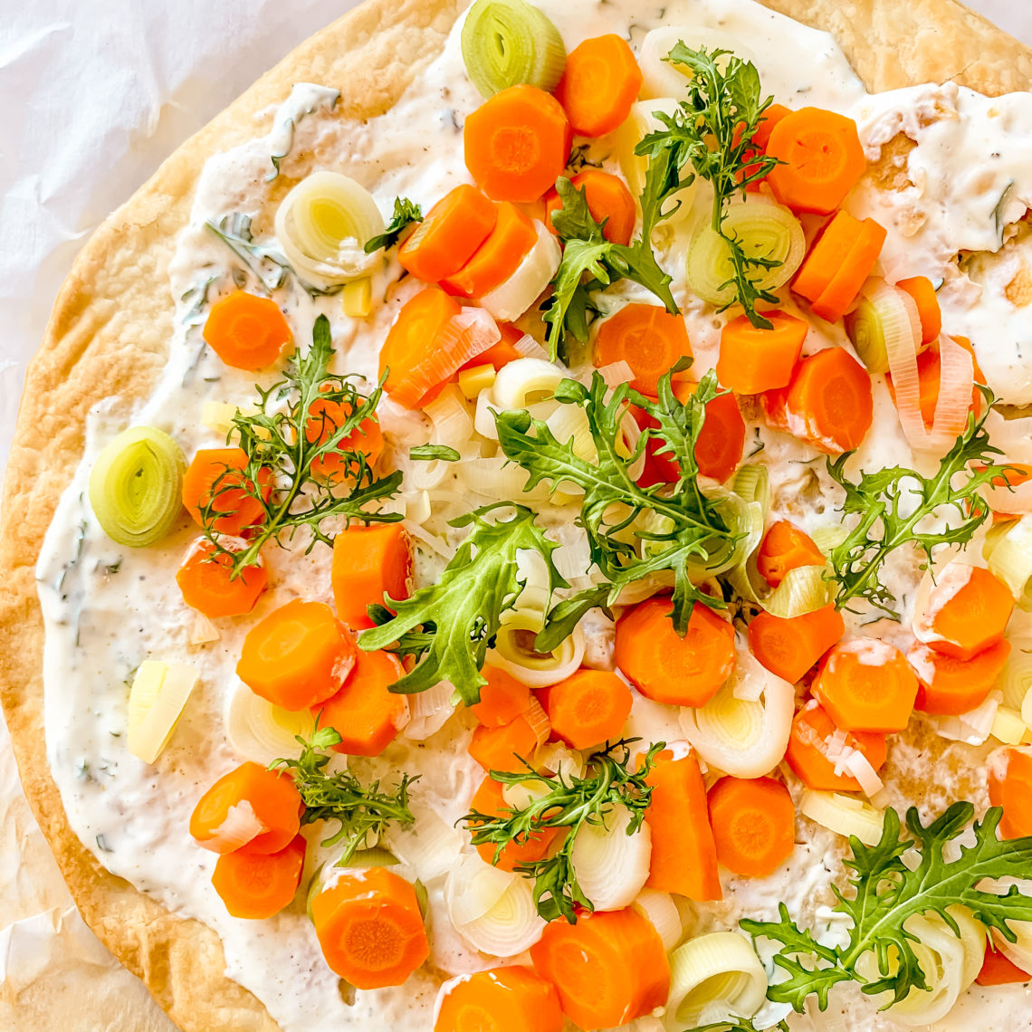 tarte poireaux carottes