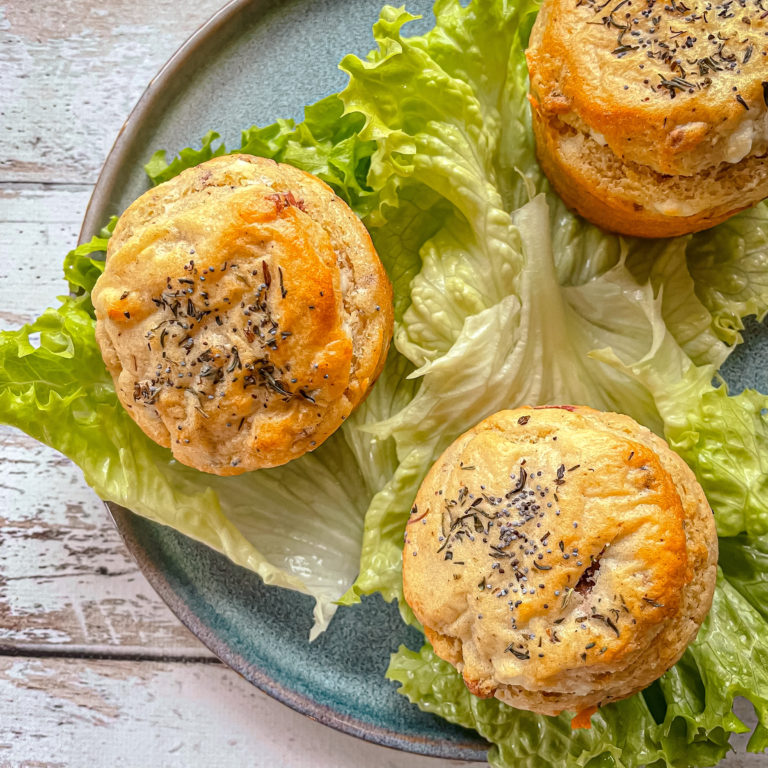 Muffins salé feta lardons noix Fourneaux Et Fourchettes